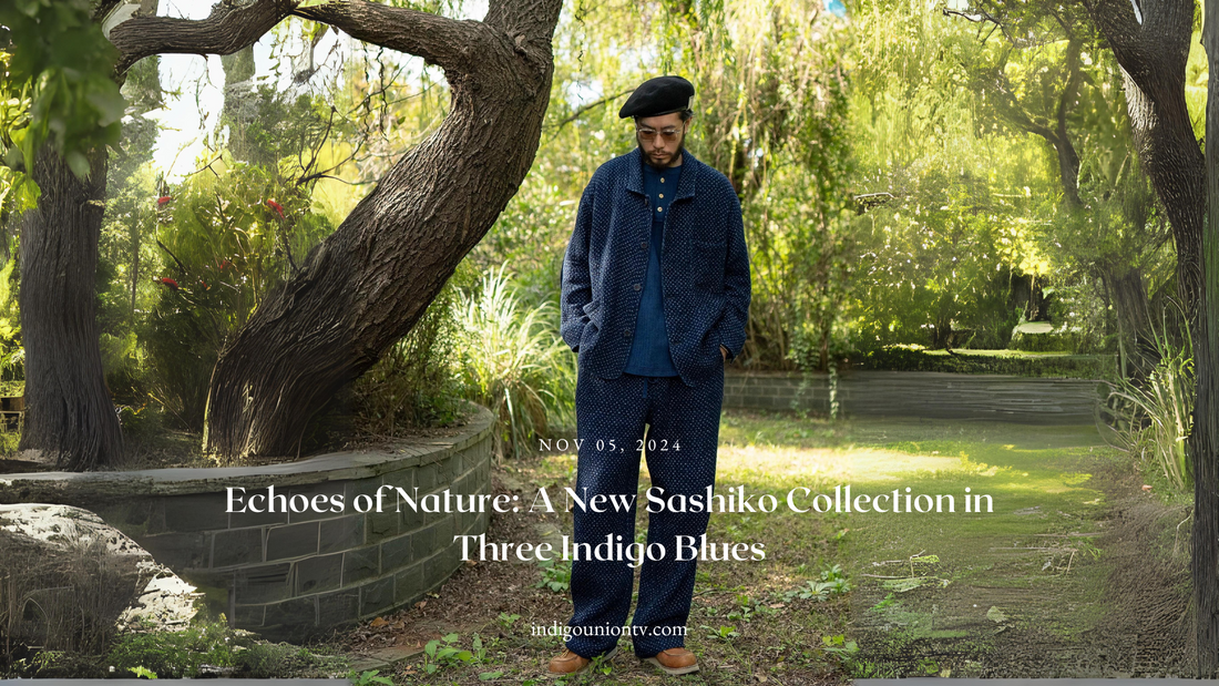 Echoes of Nature: A New Sashiko Collection in Three Indigo Blues