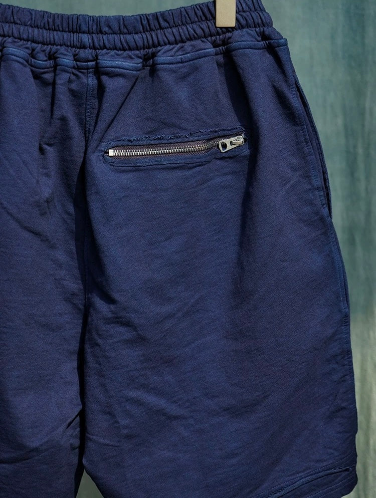 Indigo Dye Steady Drawstring Shorts
