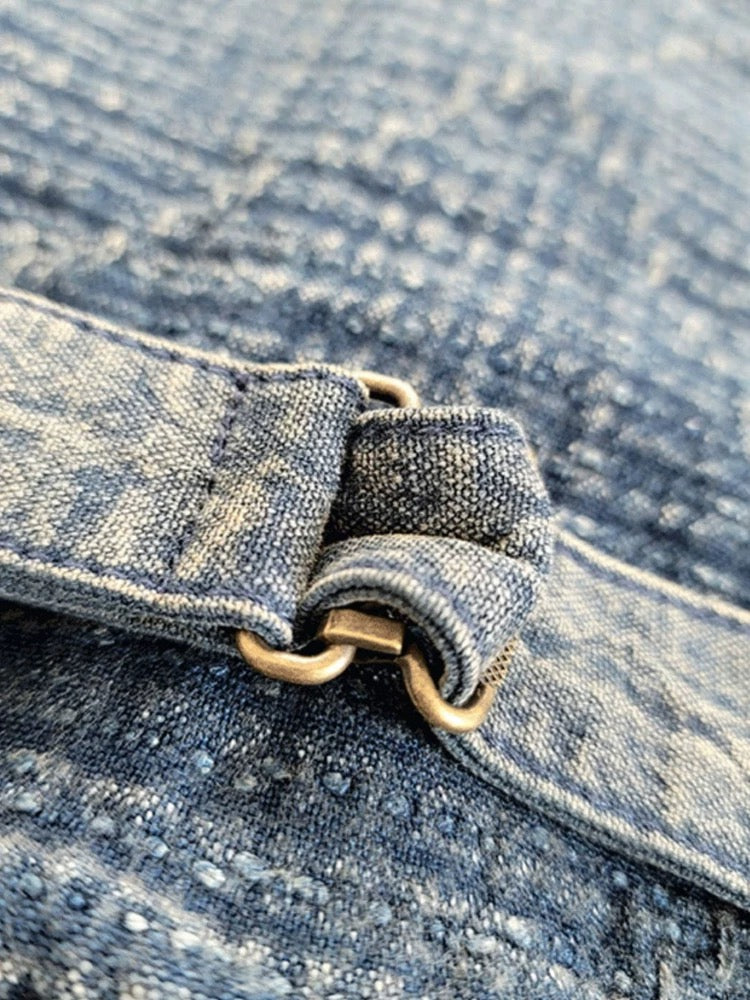 Indigo Dye Sashiko Vest