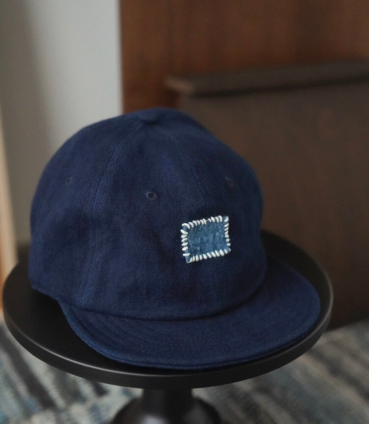 Indigo Dye Sashiko Cap