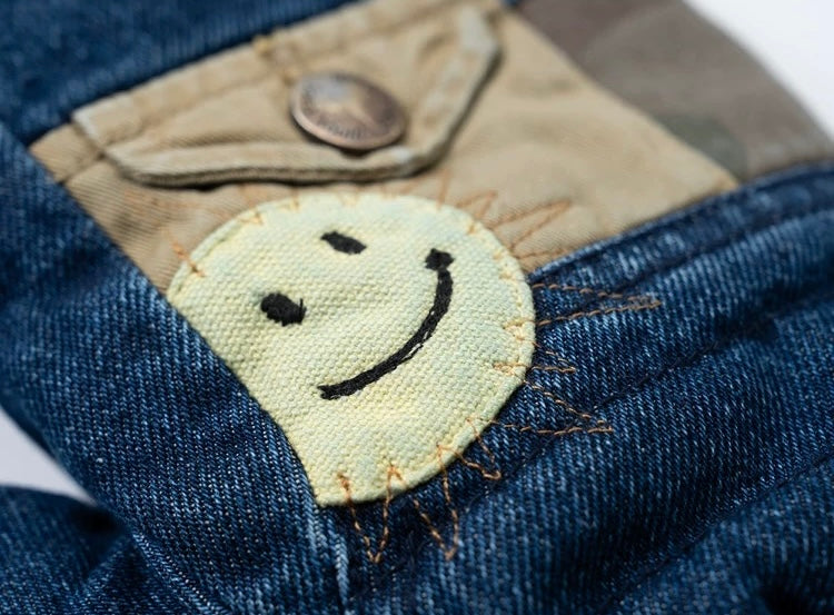 Denim Patchwork Sashiko Gloves