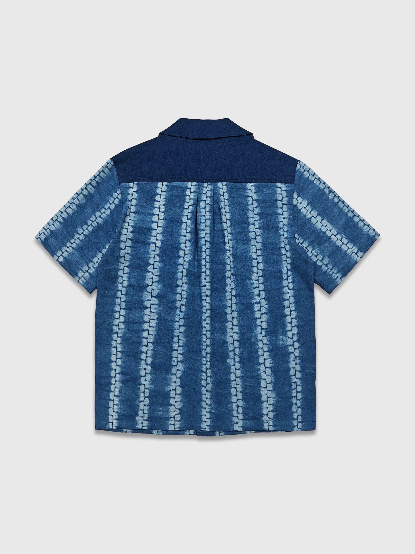 Indigo Tie Dye Aloha Shirt