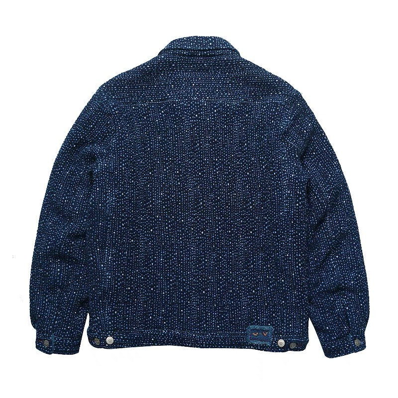 Dark Indigo Dye Sashiko Dots Starlight Jacket