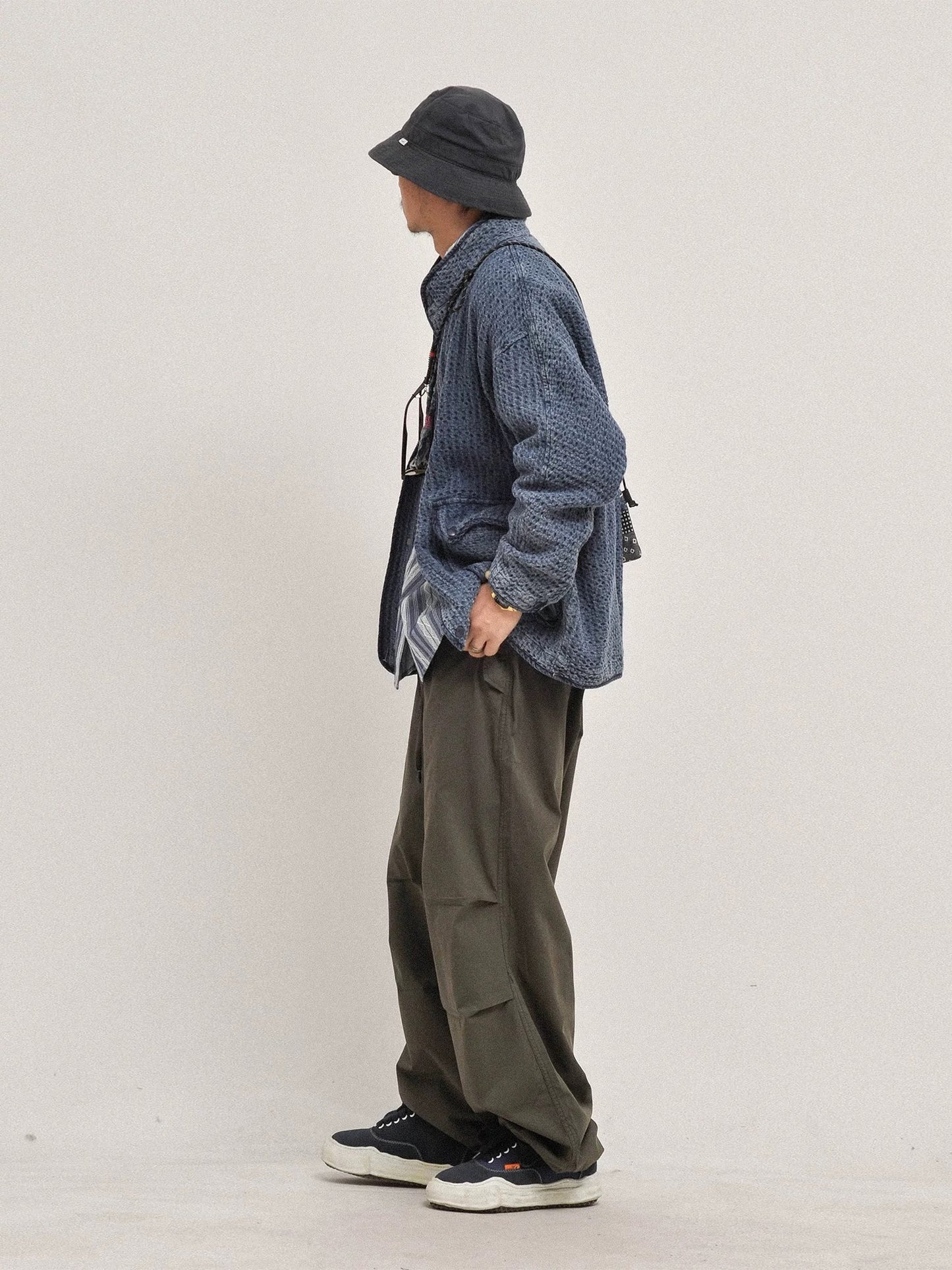 Washed Denim Collared Jacket