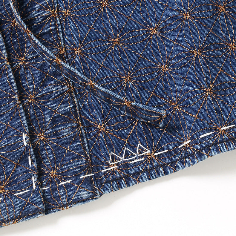 Denim Sashiko Noragi Jacket
