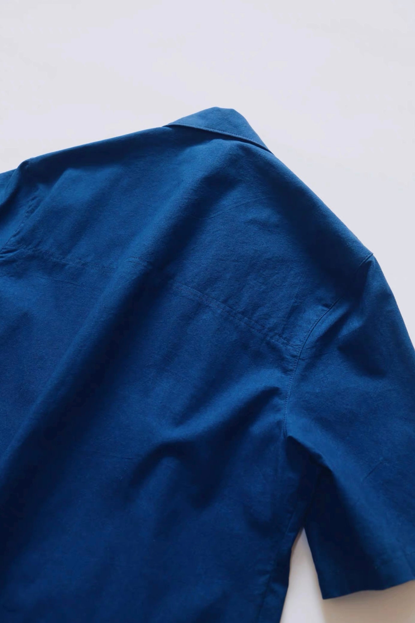 Indigo Dye Patchwork Maze Aloha Shirt