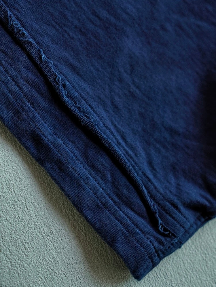 Indigo Dye Steady Drawstring Shorts