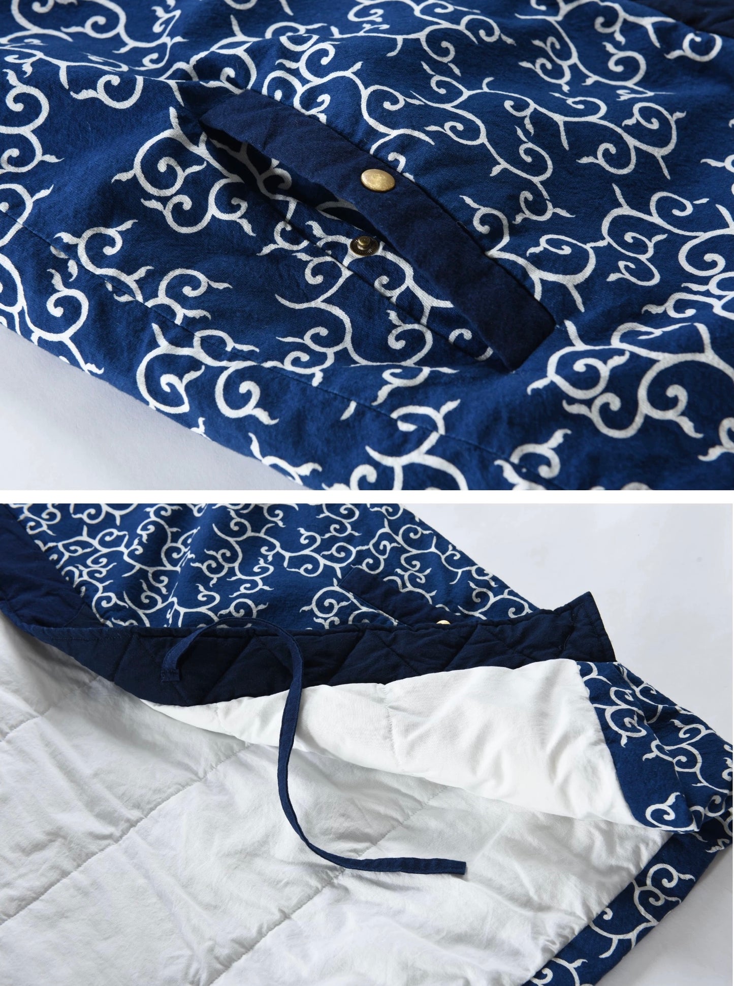 Ukiyo-e Cashmere Noragi Jacket