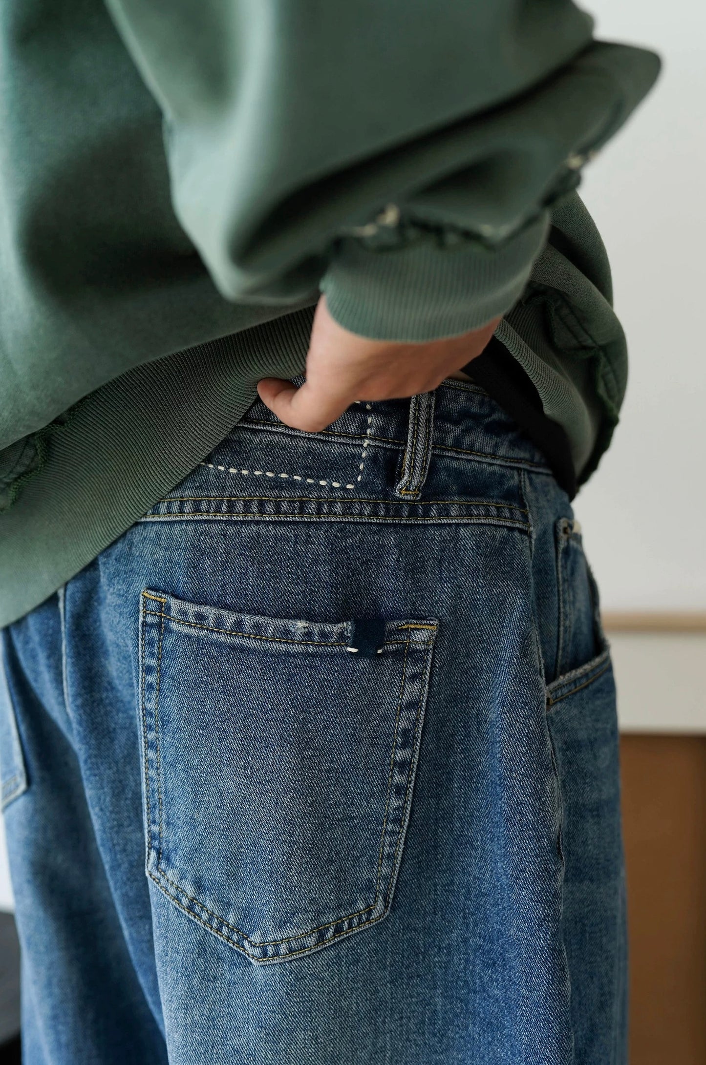Sashiko Denim Pants