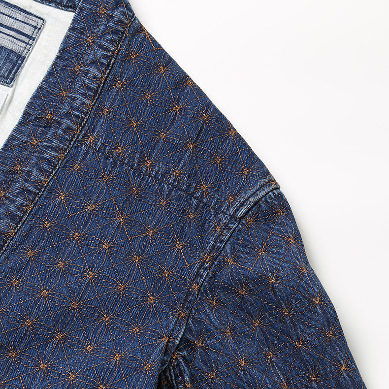 Denim Sashiko Noragi Jacket