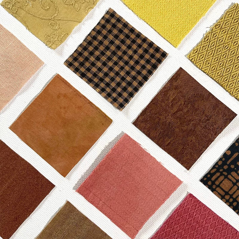 Small Squares Patchwork Fabric Scraps Bundles