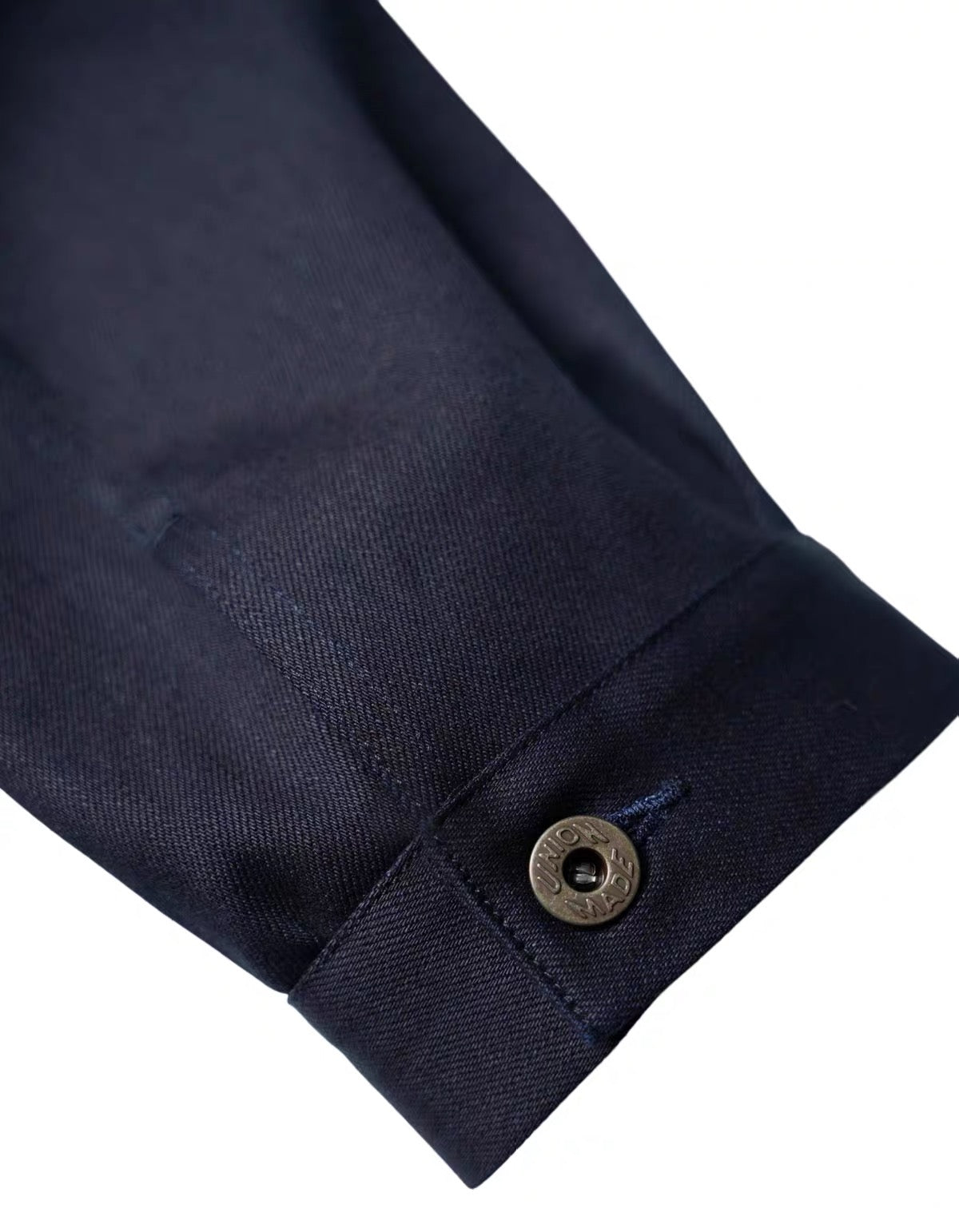 Indigo Dye Double-Breasted French Work Jacket