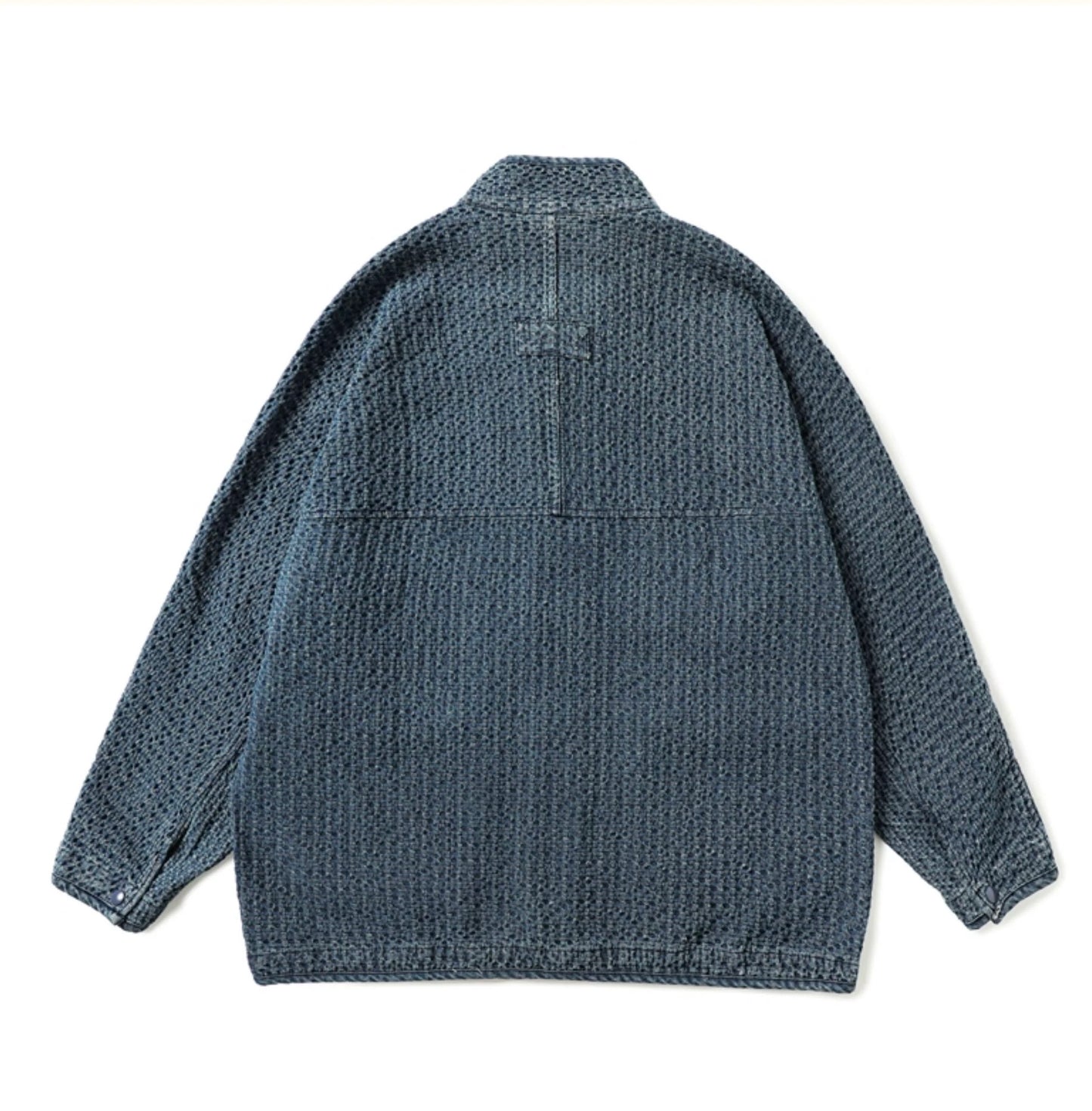 Washed Denim Collared Jacket