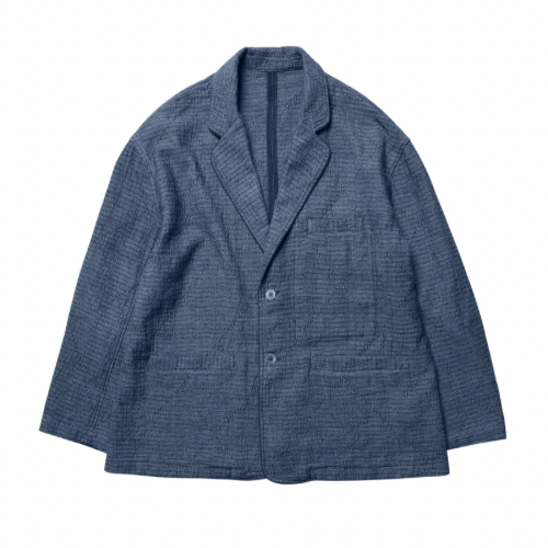 Sashiko White Stitch Blazer Jacket