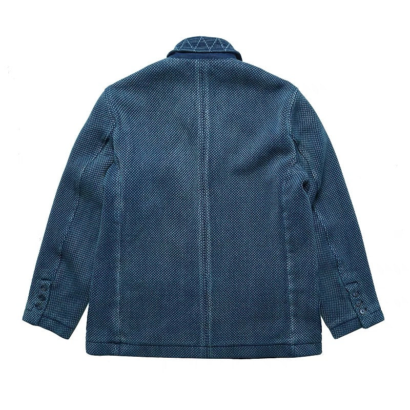 Indigo Dye Sashiko Mid Wash Jacket