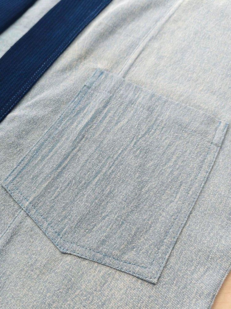 Indigo Dye Faded Haori Jacket