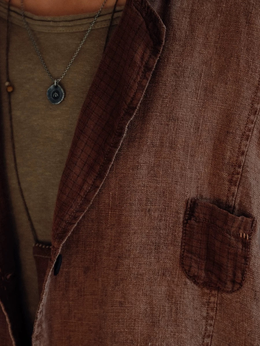 Dioscorea Yam & Pomegranate Dye Blazer Jacket