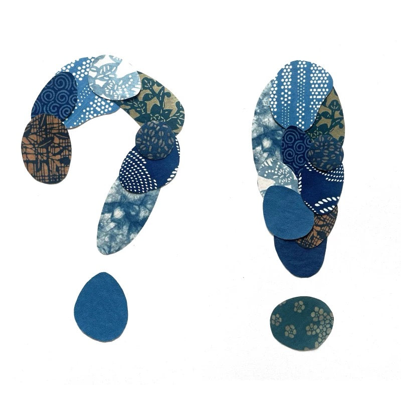 Indigo Dye Abnormal Fabric Scraps Bundles