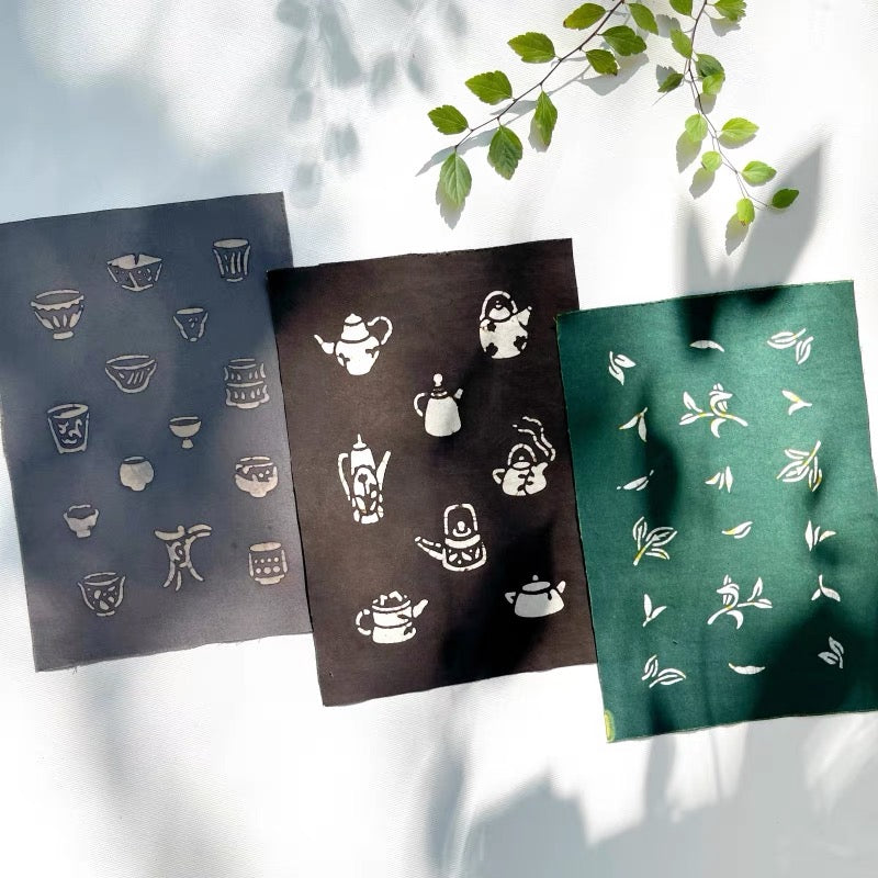 Organic Dye Tea Ceremony Fabric Scraps Bundles