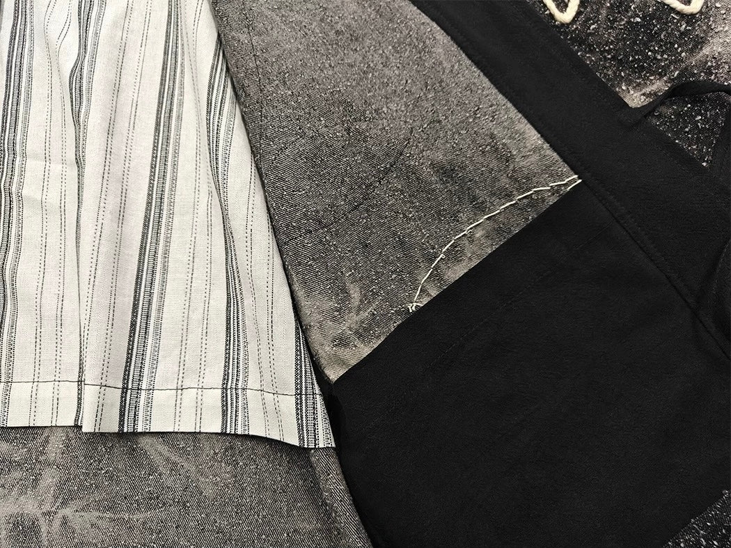 Black Tie Dye Sashiko Haori Jacket