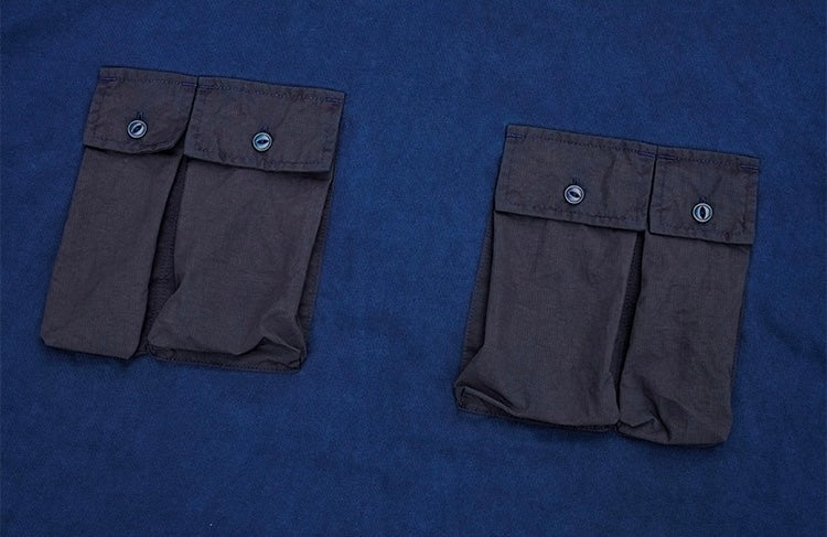 Indigo Dye Four Pockets T-Shirt