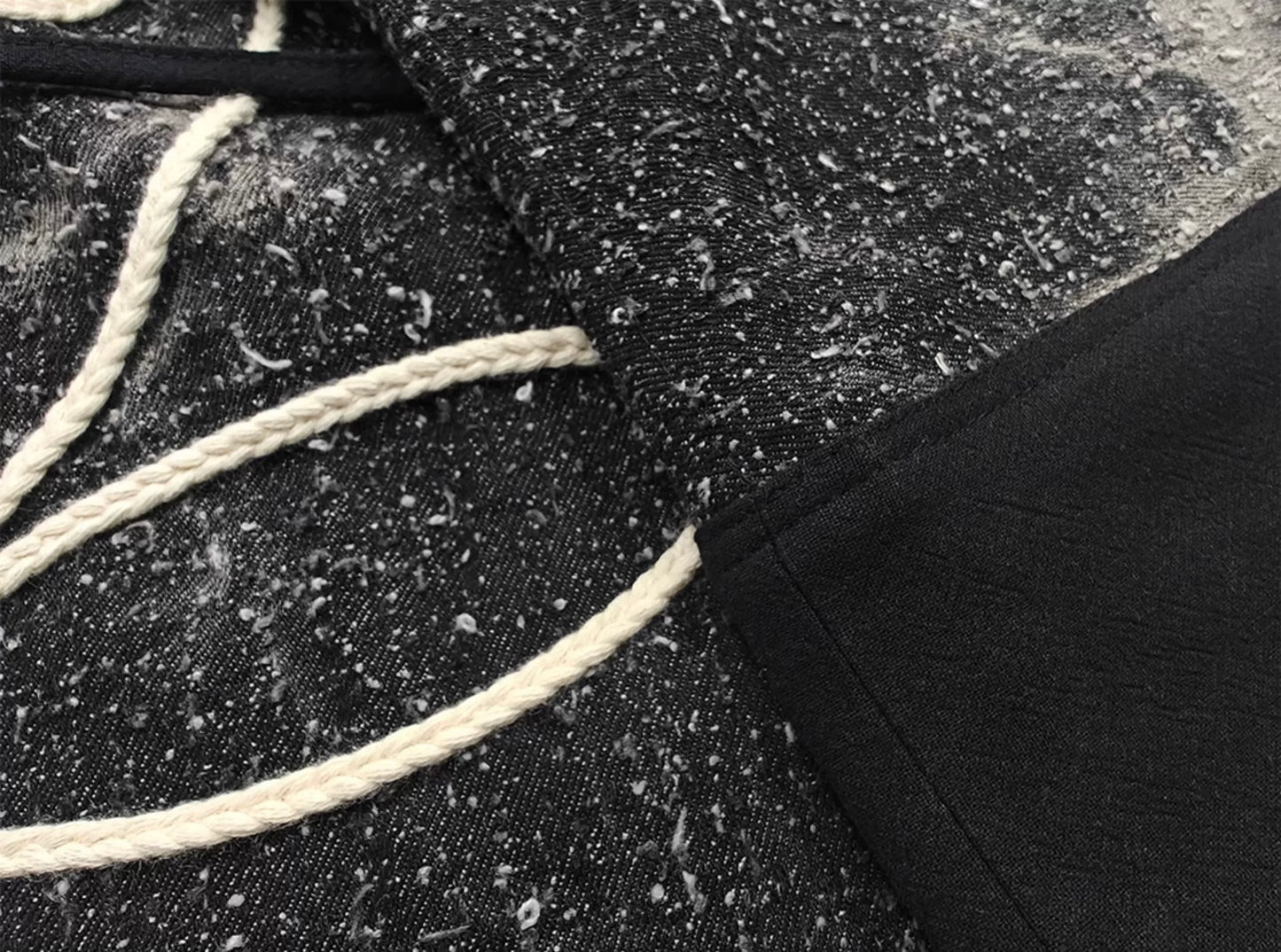 Black Tie Dye Sashiko Haori Jacket
