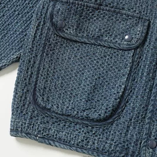 Washed Denim Collared Jacket