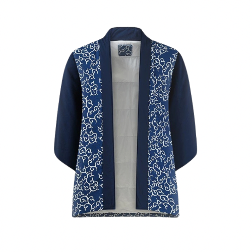 Ukiyo-e Cashmere Patch Noragi Jacket