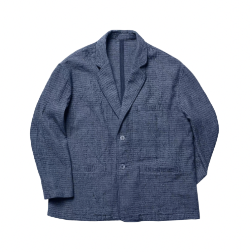 Sashiko White Stitch Blazer Jacket