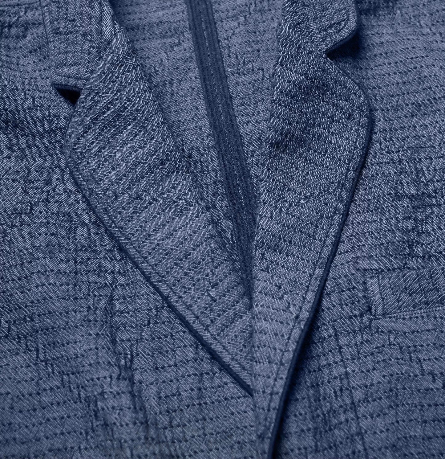 Sashiko White Stitch Blazer Jacket
