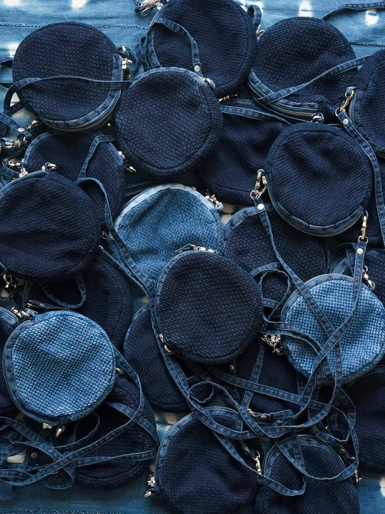 Indigo Dye Kendo Mini Bag