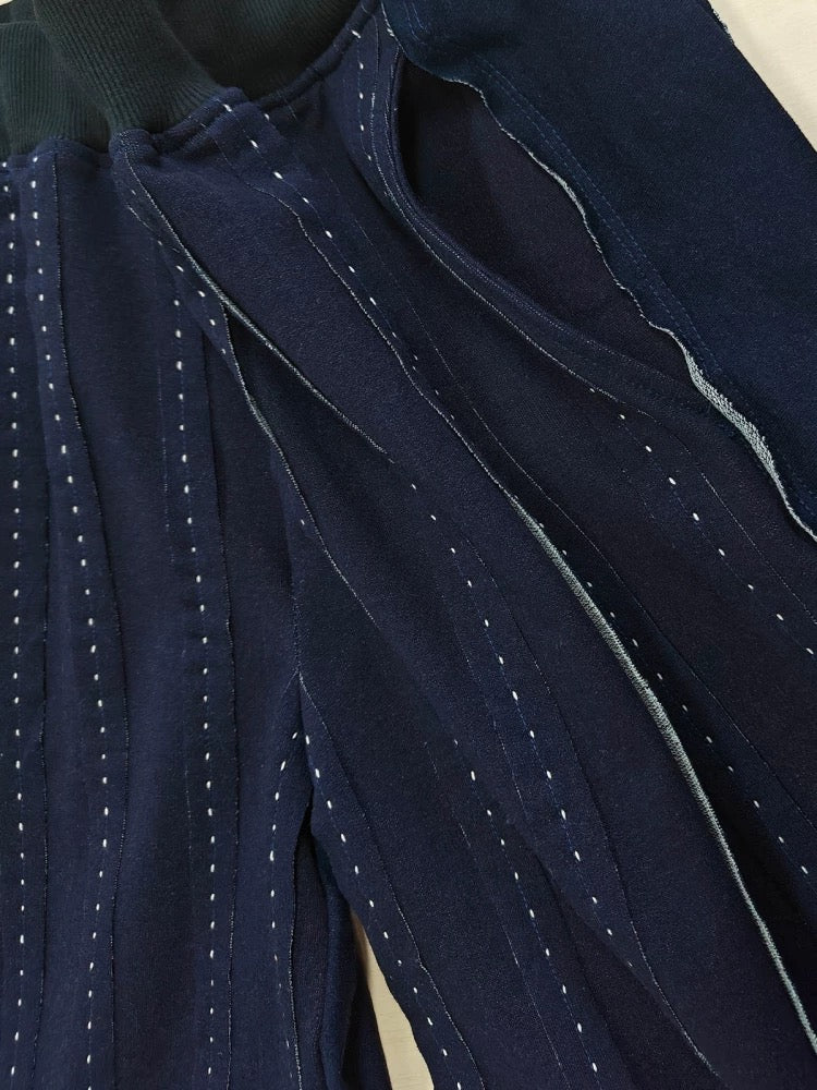 Sashiko Elastic Waist Shorts
