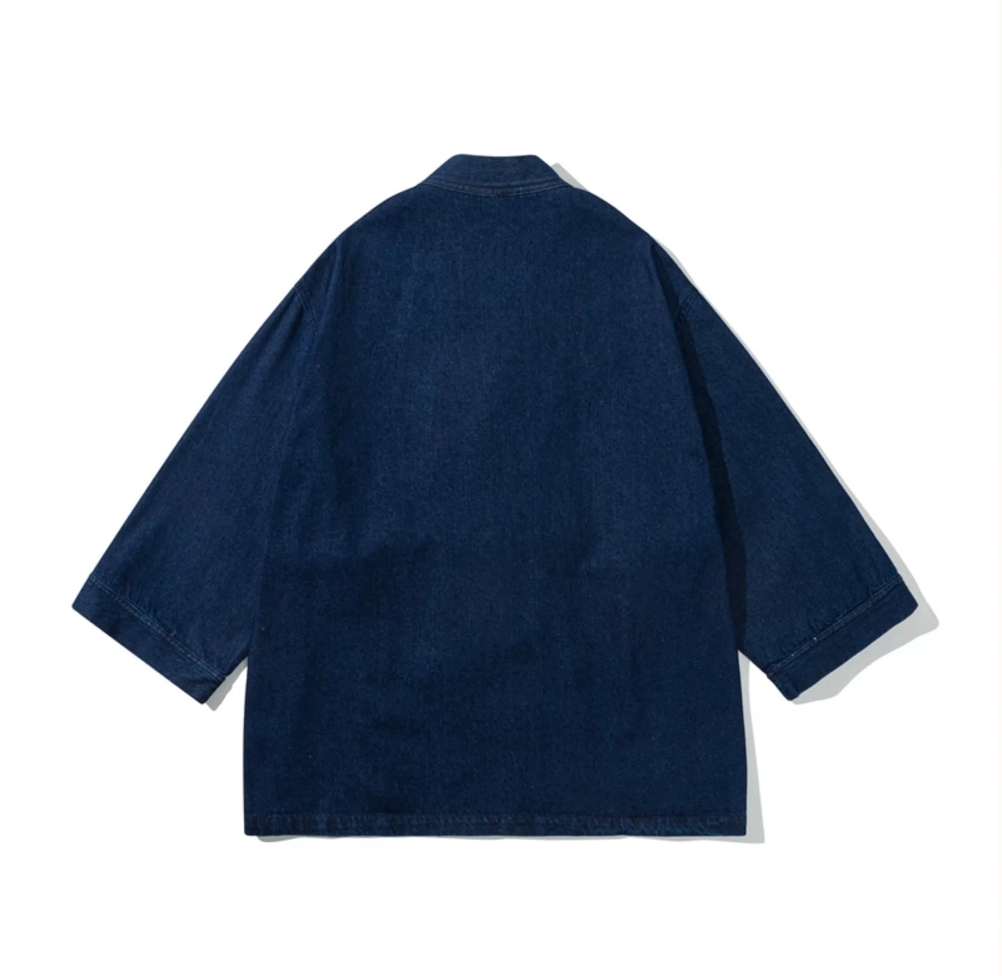 Blue Patchwork Sashiko Haori Jacket
