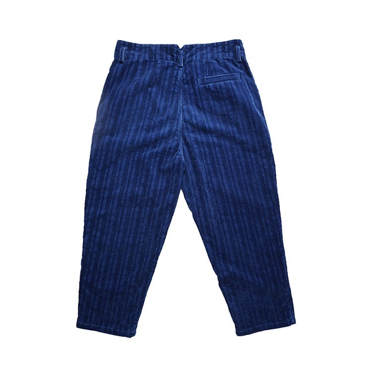 Indigo Dye Corduroy Pants