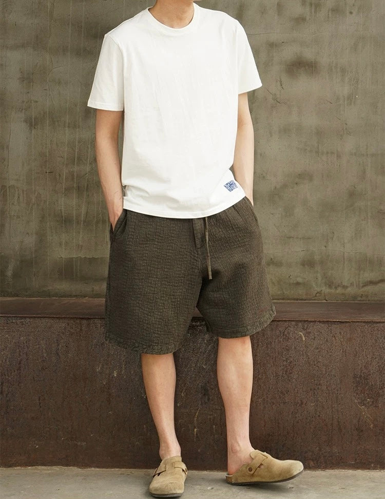 Organic Dye Kendo Drawstring Shorts
