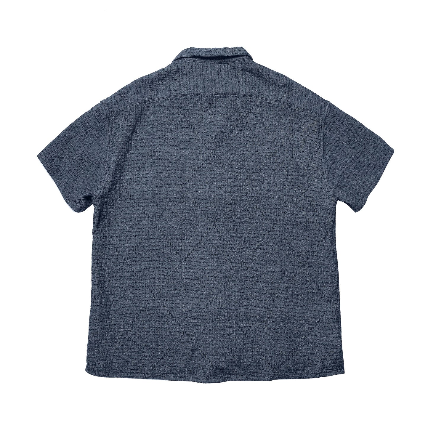 Indigo Dye Sashiko Aloha Shirt
