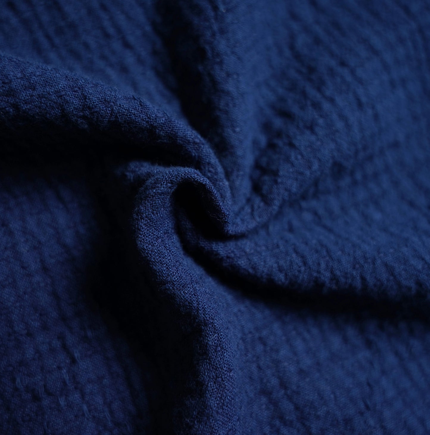 Dark Indigo Dye Sashiko Oversized T-Shirt