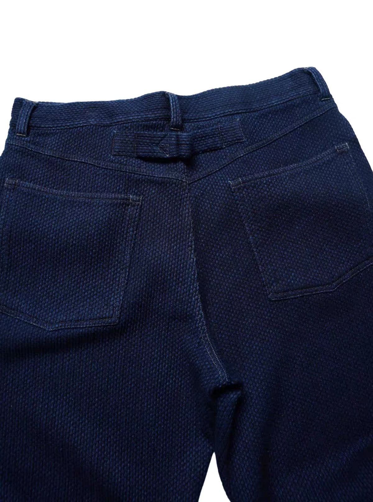 Indigo Dye Heavyweight Sashiko Straight Leg Pants