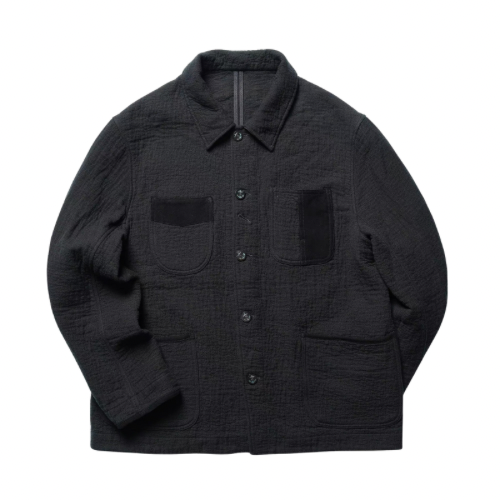 Black Sashiko French Coat