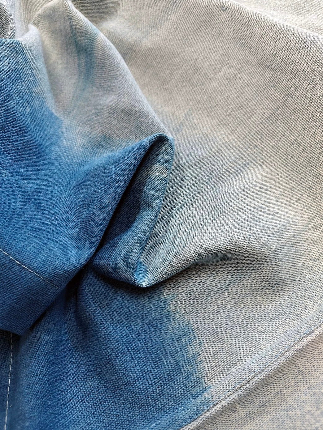 Indigo Dye Faded Haori Jacket