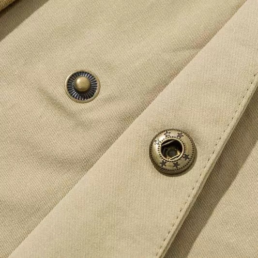 Khaki Big Pockets Haori Jacket