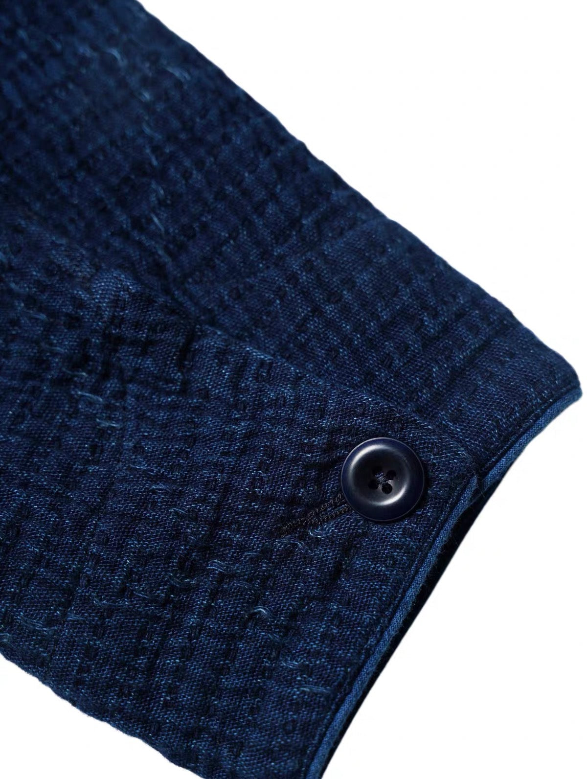 Indigo Dye Textured Work Jacket