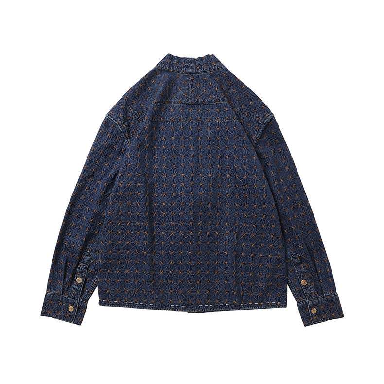 Denim Sashiko Noragi Jacket