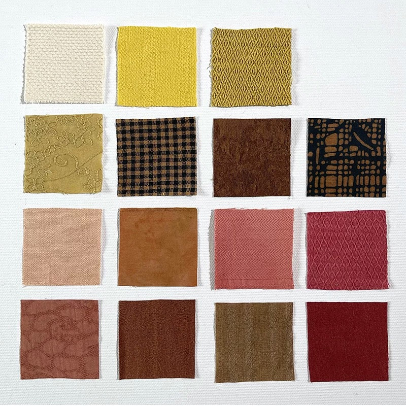 Small Squares Patchwork Fabric Scraps Bundles