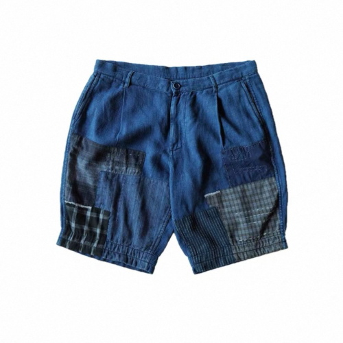 Organic Dye Patchwork Worker Shorts