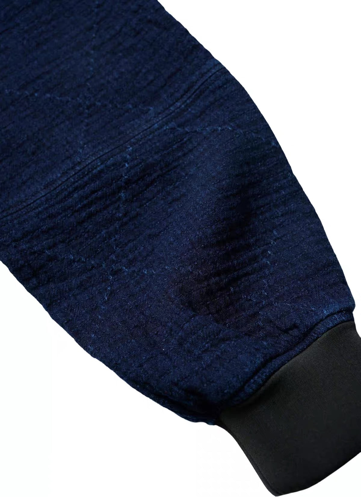 Indigo Dye Sashiko Crewneck Sweatshirt