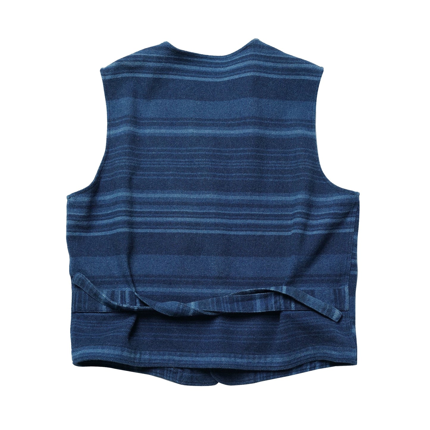 Indigo Dye Heavyweight Striped Vest