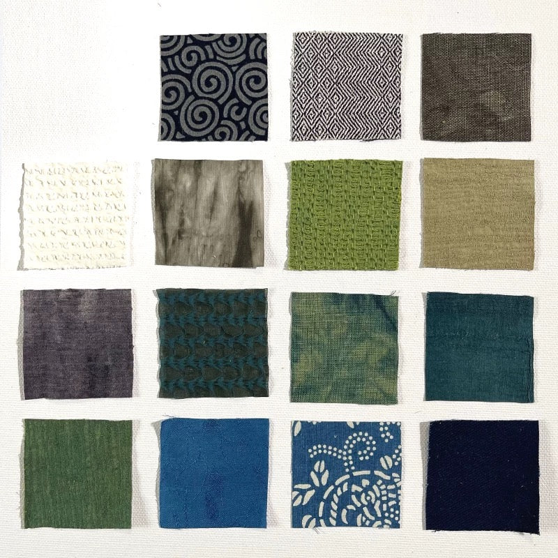 Small Squares Patchwork Fabric Scraps Bundles