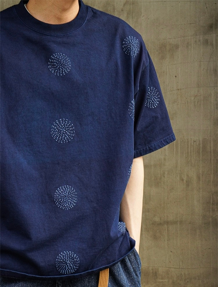 Indigo Dye Fireworks T-Shirt