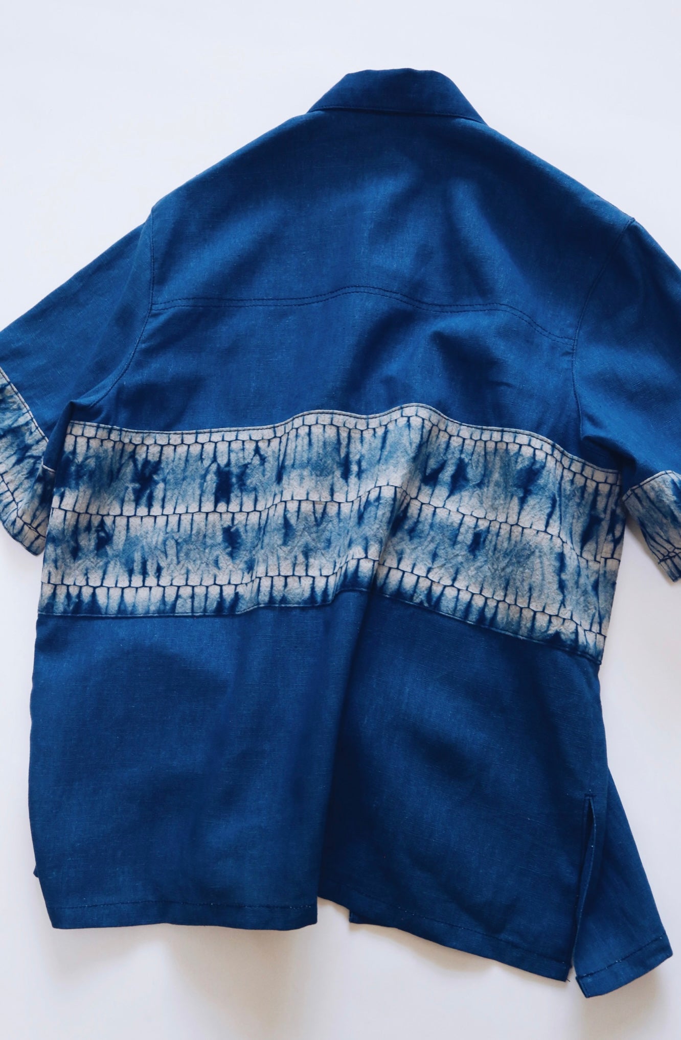 Tie Dye Patchwork Aloha Shirt